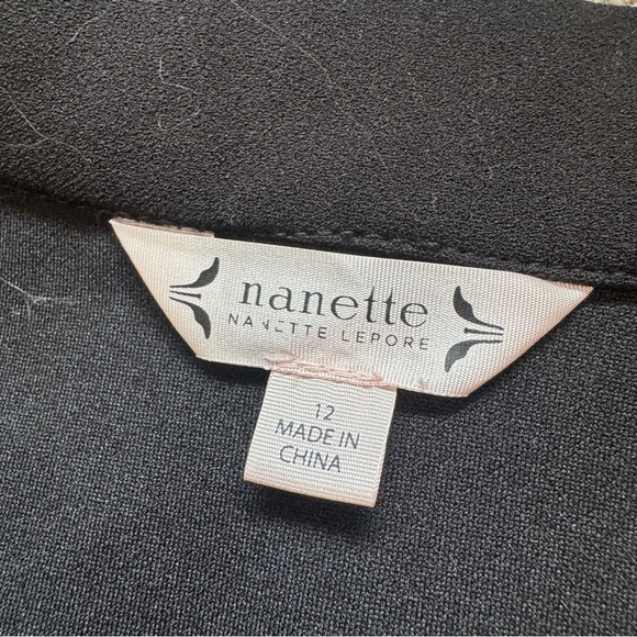 Nanette Lepore Double-Breasted Jumpsuit Black NWT $138 Size 12 Missing Belt - Picture 12 of 16